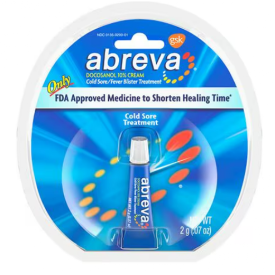 Abreva Cream Tube 唇膏軟膏 單管2g (軟管與按壓式隨機出貨)