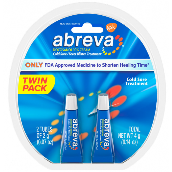 Abreva Cream Tube 唇膏軟膏 單管2g (軟管與按壓式隨機出貨)