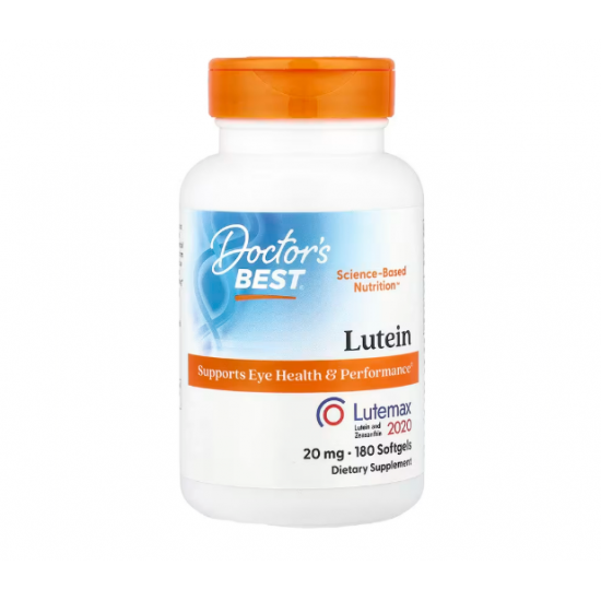 Doctor's Best Lutein Lutemax2020 葉黃素 玉米黃素 20 毫克 180顆