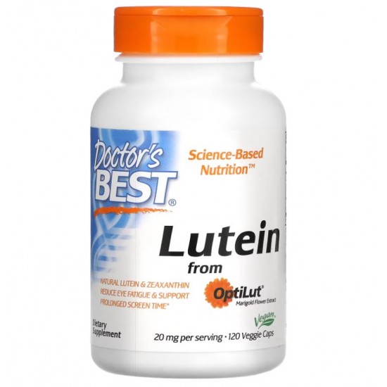 Doctor's Best Lutein OptiLut 葉黃素 10mg 120 純素膠囊 