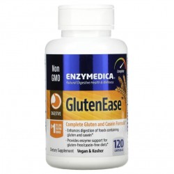  Enzymedica  GlutenEase  麩質消化酶  澱粉酶 穀蛋白酶 gluten ease 120顆 素食