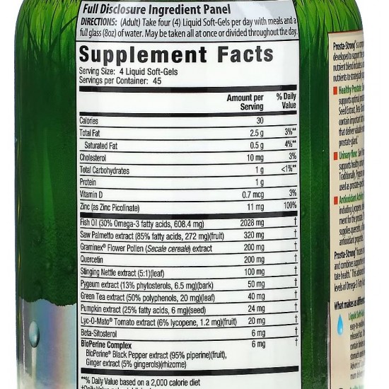 Irwin Naturals Prosta-Strong 前列攝護腺健康 Healthy Urinary Flow 180 粒液態軟膠囊