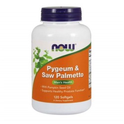 Now Pygeum&Saw Palmetto  非洲刺李與鋸棕櫚 含南瓜籽油 120顆  軟膠囊