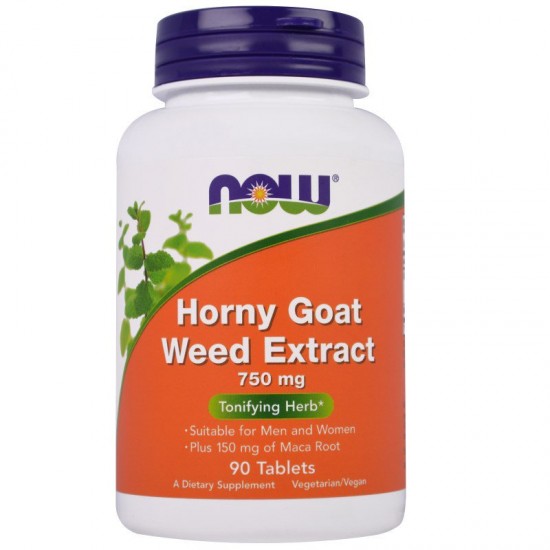 NOW Horny Extract 750mg 90錠 淫羊霍提取物 含馬卡 素食可