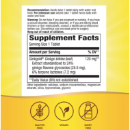 Nature's Way, Ginkgold® Max  120mg 專利銀杏萃取物 60 顆  