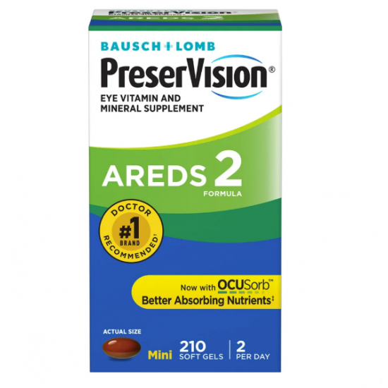 Bausch & Lomb PreserVision AREDS 2 博士倫 護眼維生素/葉黃素 210 顆軟膠囊
