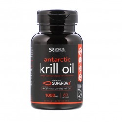 Sports Research Krill Oil  南極 磷蝦油 1000mg 60顆軟膠囊 