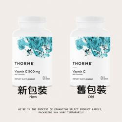 Thorne Vitamin  C 維他命C 90顆 含生物類黃酮  素食可