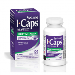 (已停產) Icaps 葉黃素 眼部綜合維他命 100顆 (紫瓶)  Systane ICaps Eye Vitamin & Mineral Supplement, Multivitamin Formula