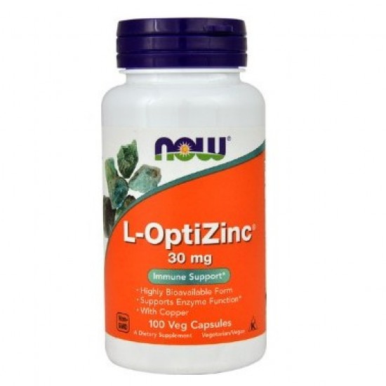 Now  L-OptiZinc 高效能鋅  30mg 100 顆 螯合鋅  